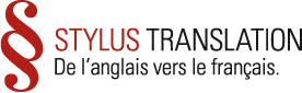 STYLUS TRANSLATION | De l'anglais vers le français